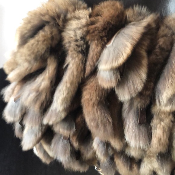 Cedric’s fringy rabbit fur mini handbag - Picture 6 of 8